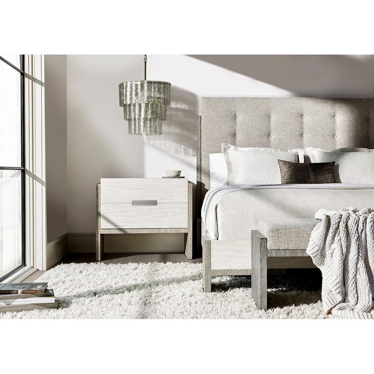 Bernhardt Foundations Queen Panel Bed