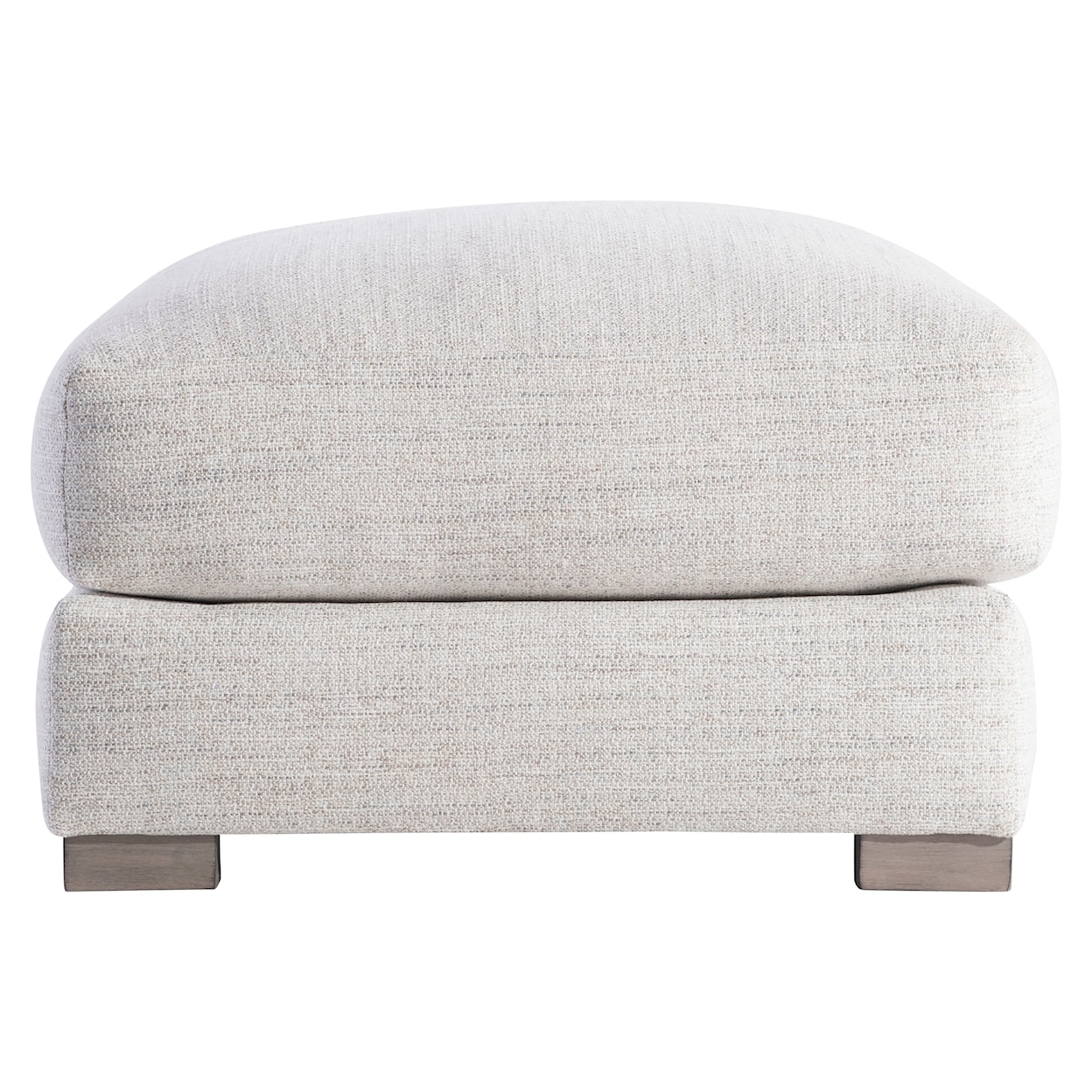 Bernhardt Plush Heavenly Fabric Ottoman