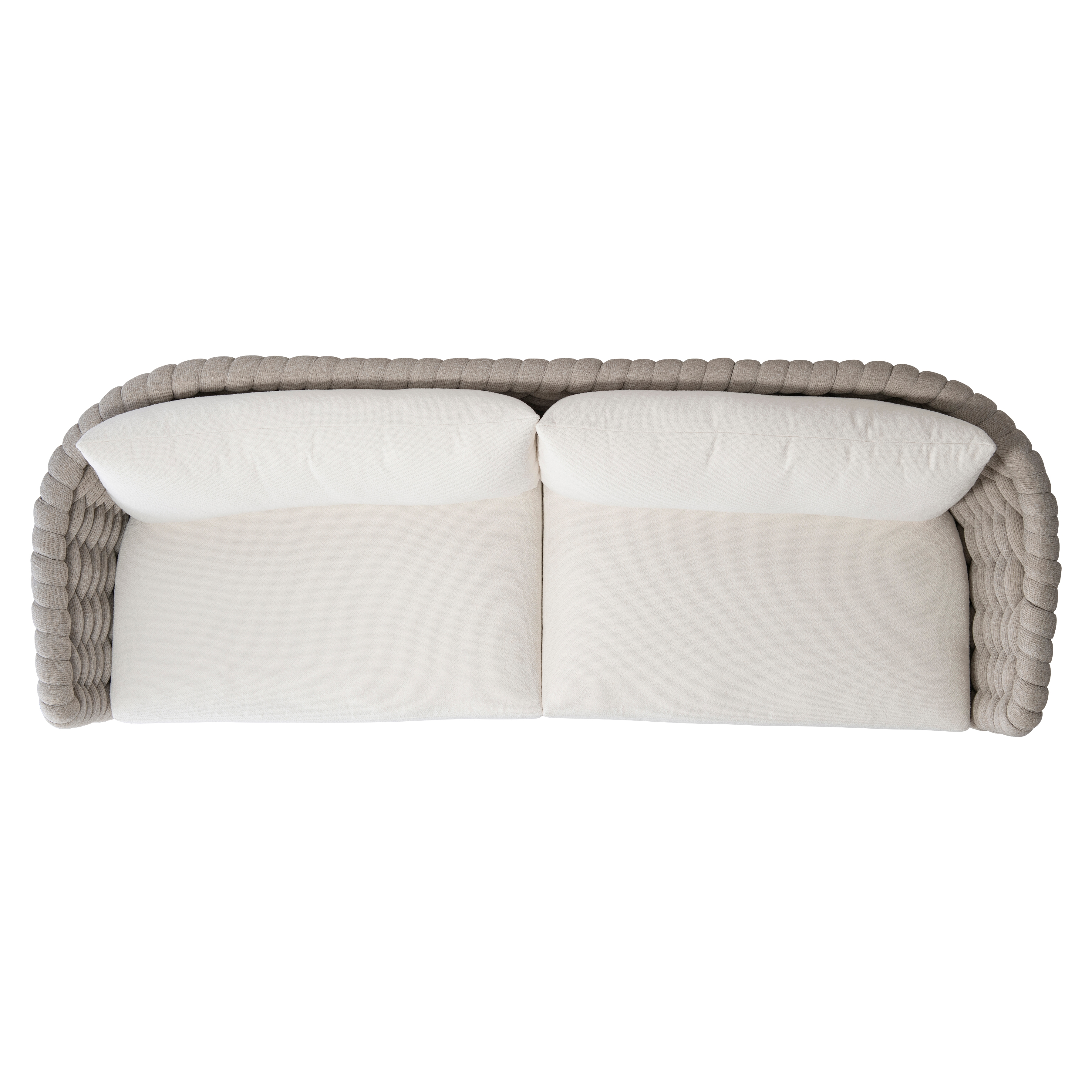 Soft-Knit Woven Outdoor Sofa