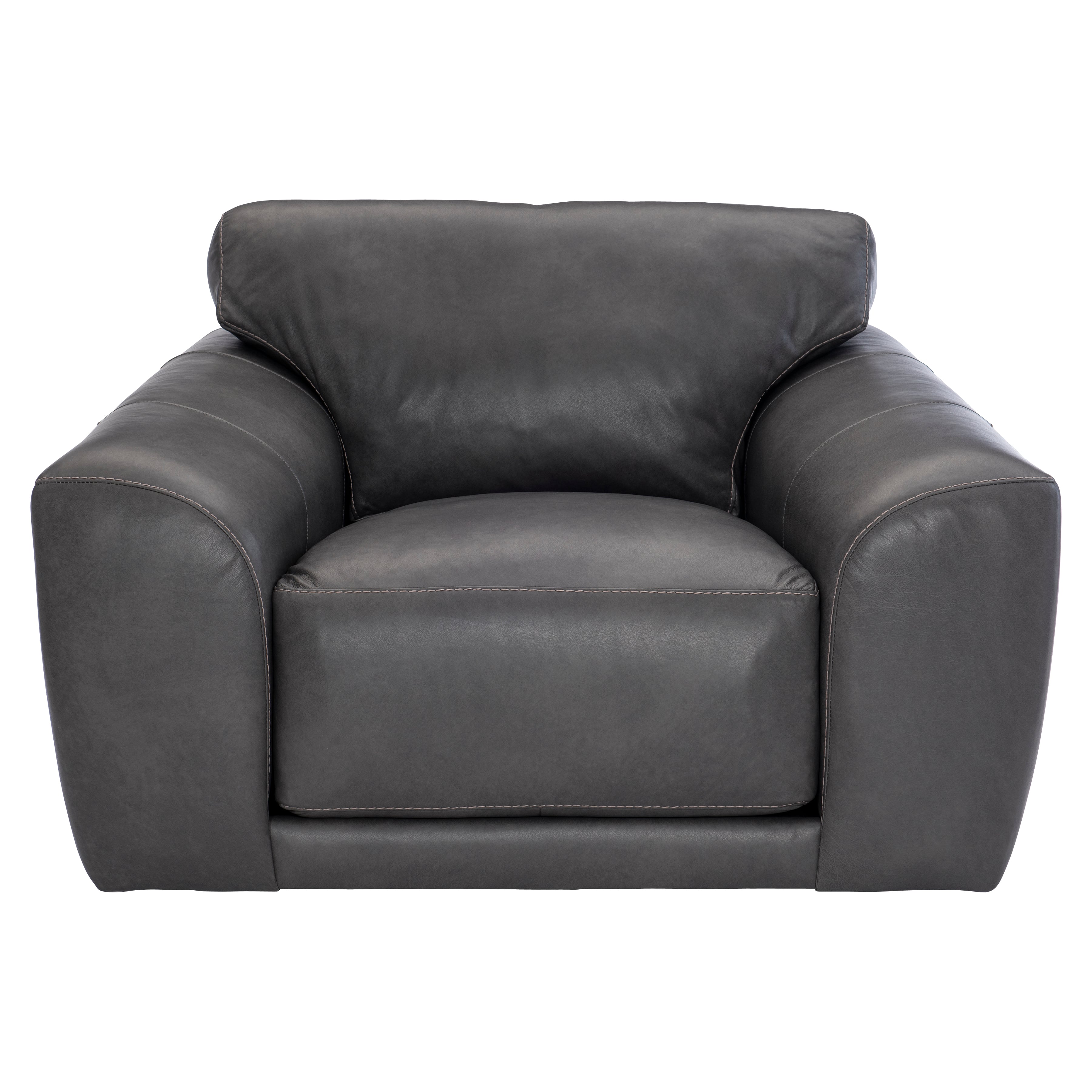 plush leather swivel chair