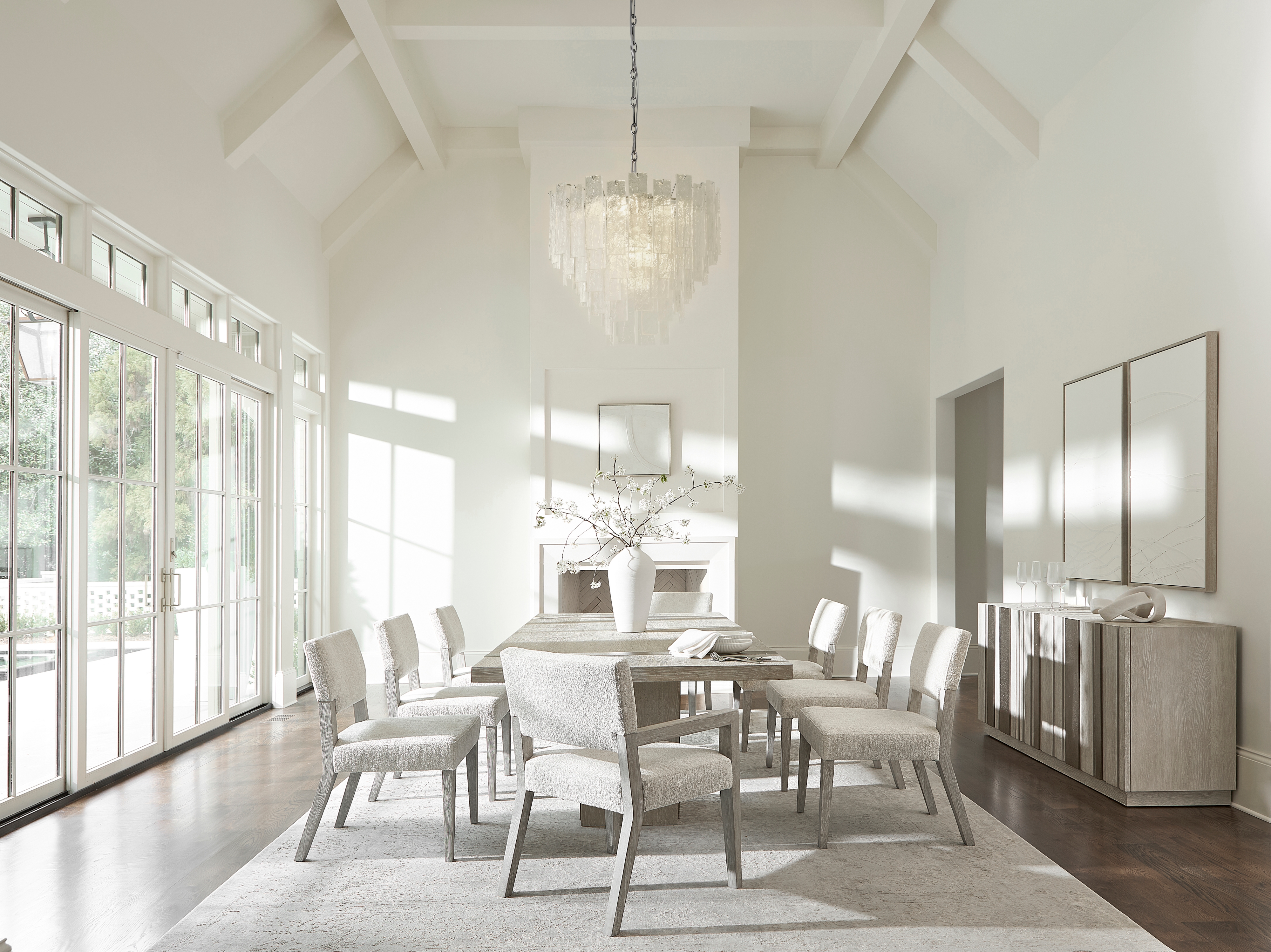 Bernhardt Tempo Upholstered Dining Chair w/Open Back