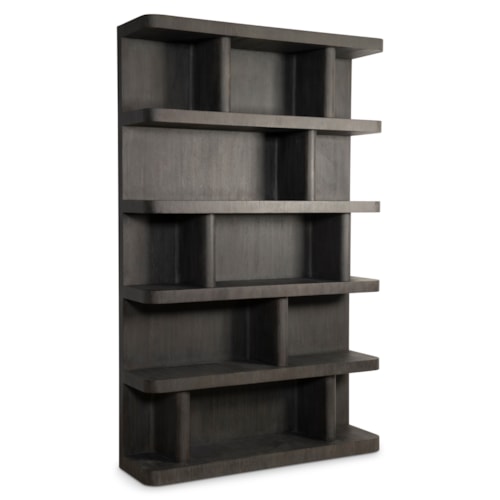 Mid-Century Modern 5-Shelf Etagere w/Back Panel