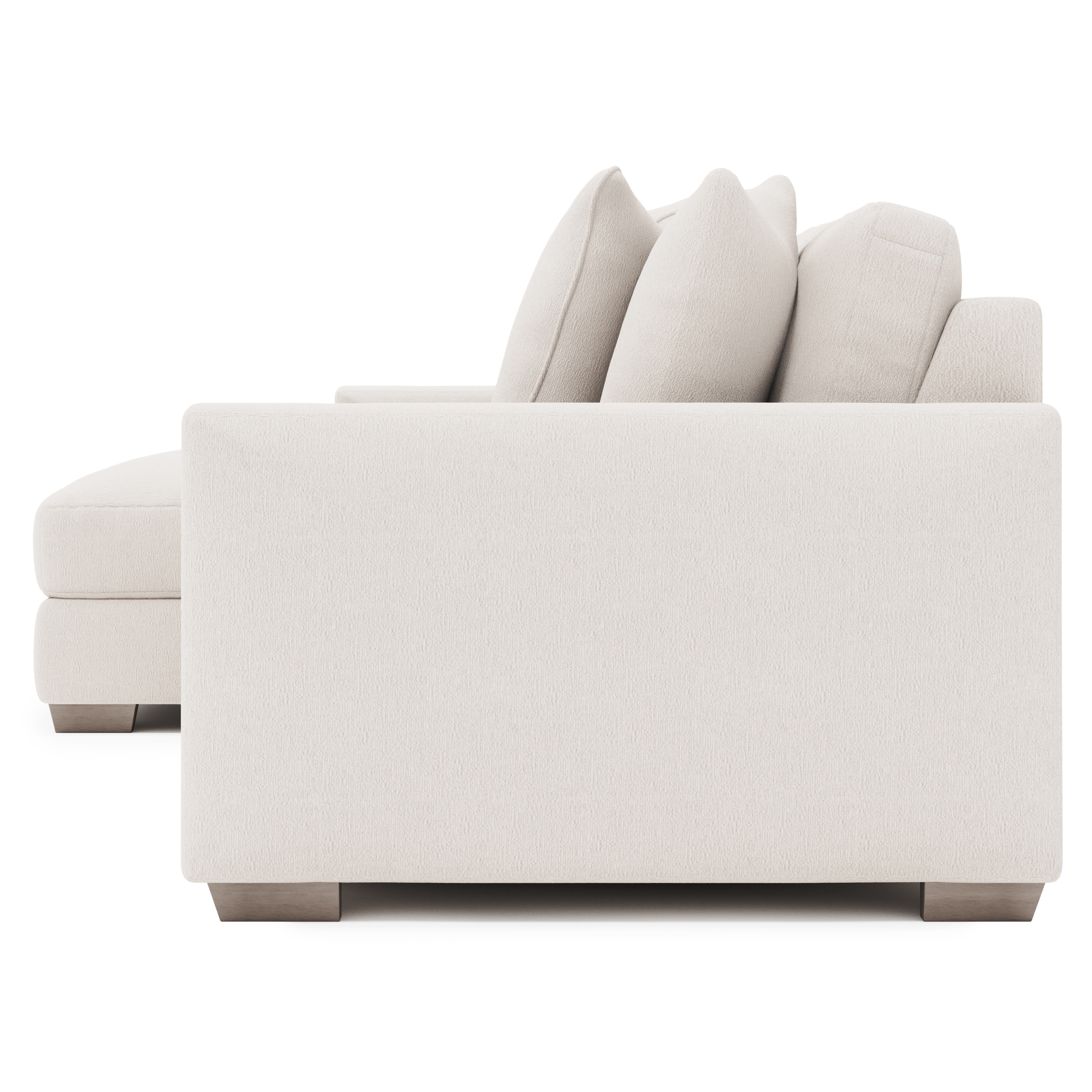 2-pc. Chaise Sectional w/Throw Pillows