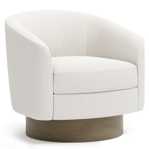 Contemporary Swivel Barrel Chair