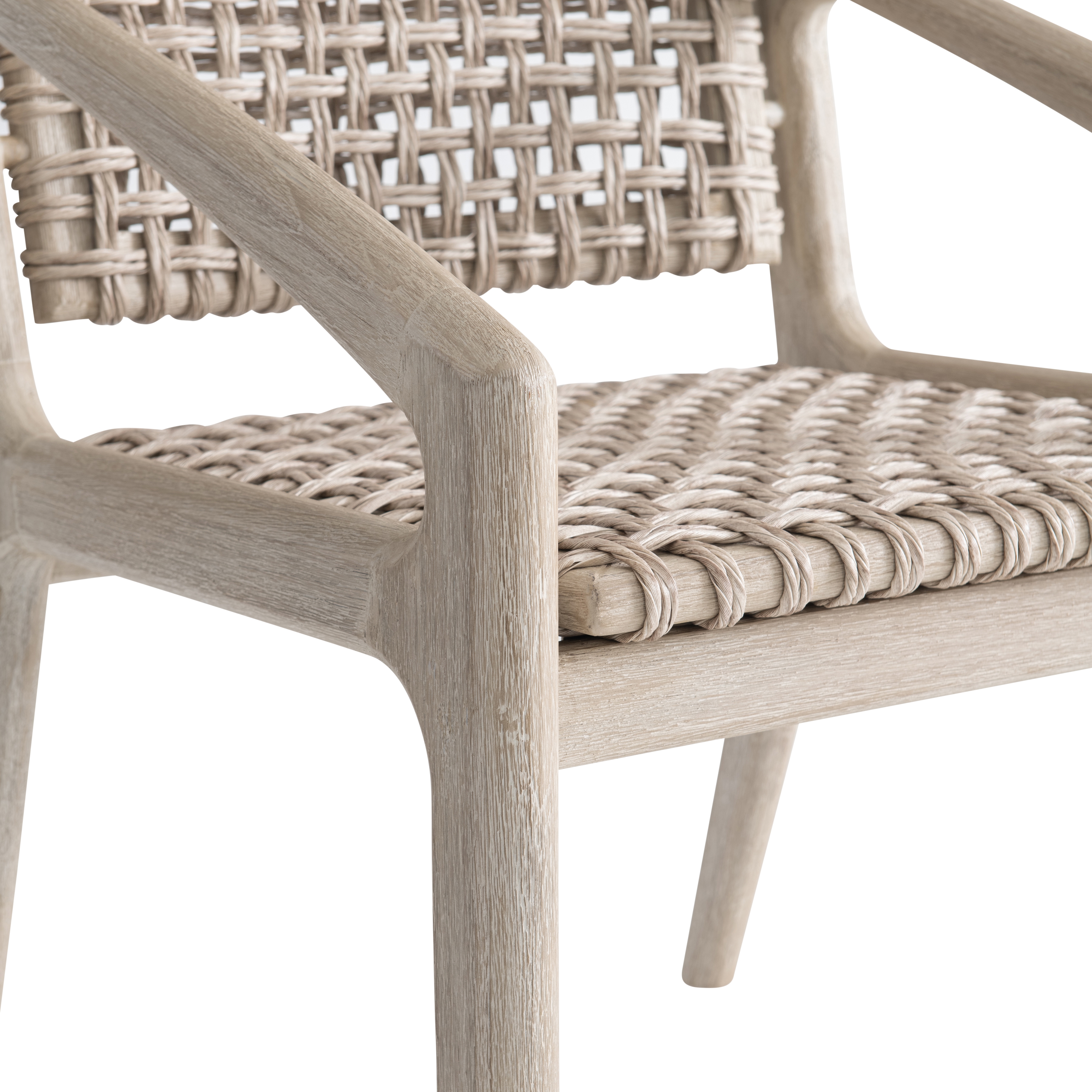 Bernhardt Bernhardt Exteriors Outdoor Open-Weave Dining Arm Chair