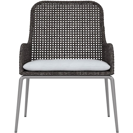 Contemporary Outdoor Dining Arm Chair 