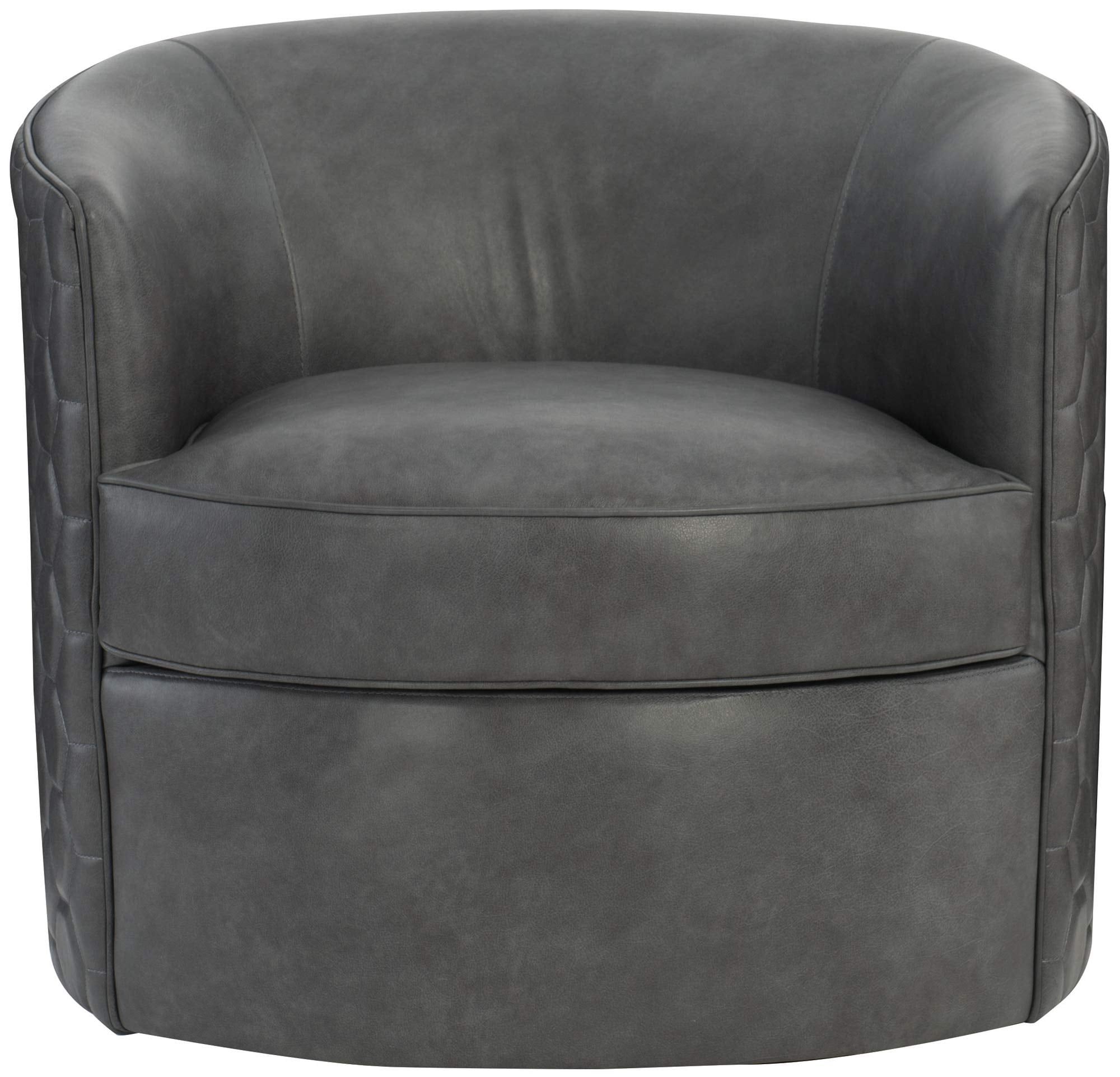 bernhardt leather swivel chair