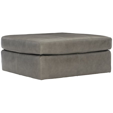 Stafford Leather Ottoman