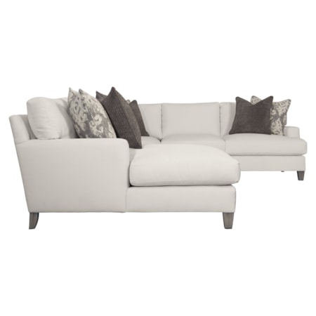 Mila Fabric Sectional with Left Arm Chaise