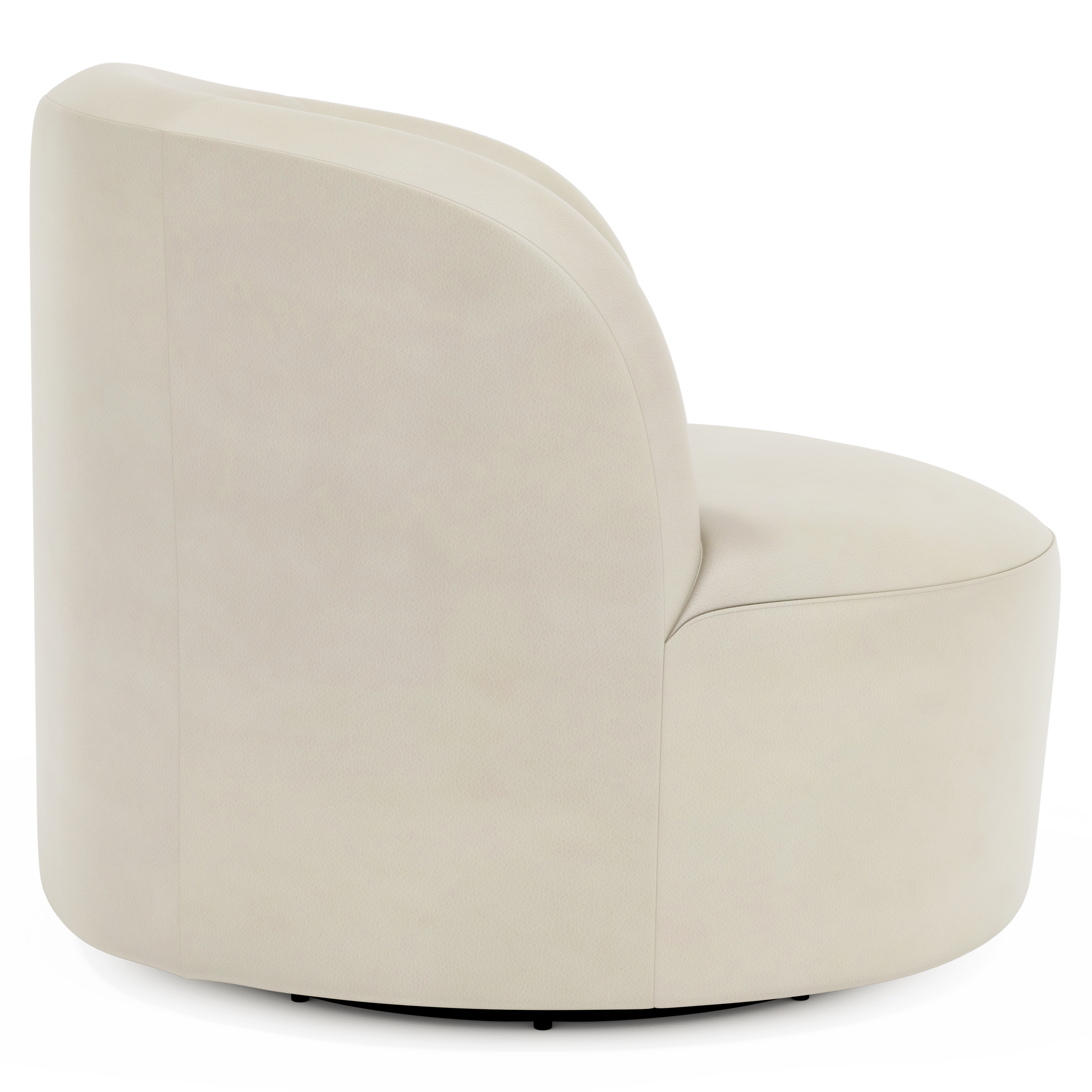 Leather Swivel Chair w/360-Degree Rotation