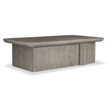 Plinth-Base Cocktail Table