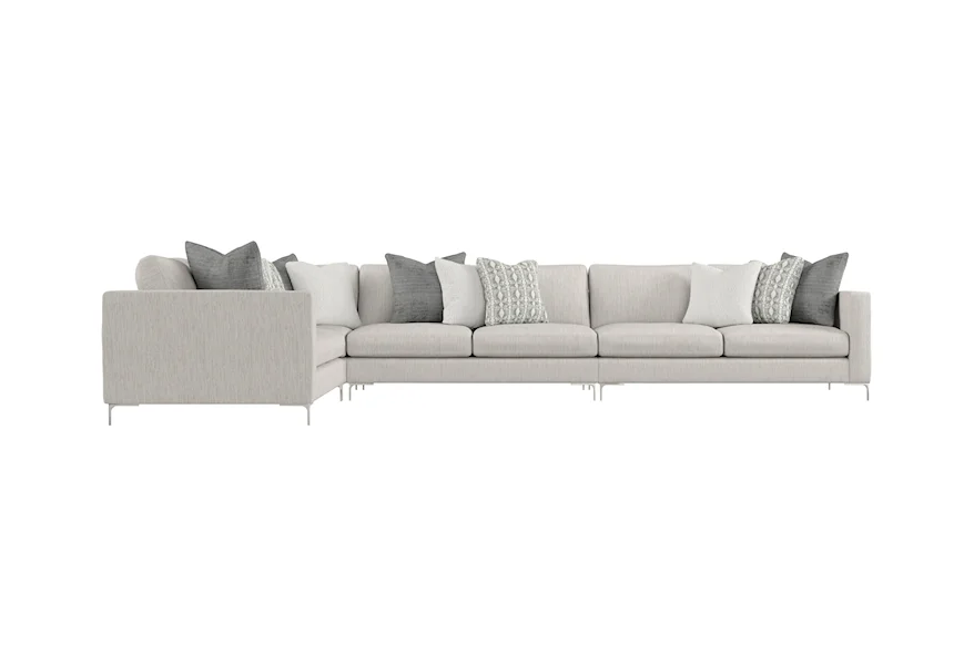 Interiors Eden Fabric Sectional by Bernhardt at Baer's Furniture