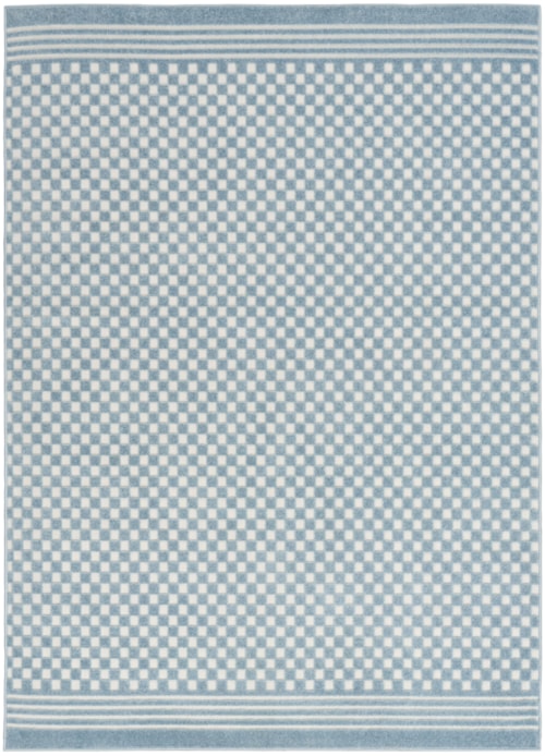 3'11" X 5'11" Blue Rectangle Rug