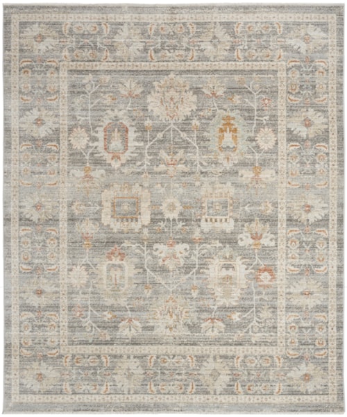 5'3" X 7'10" Grey Rectangle Rug