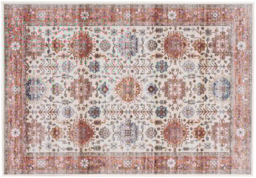 2' x 3' Beige Multicolor Rectangle Rug