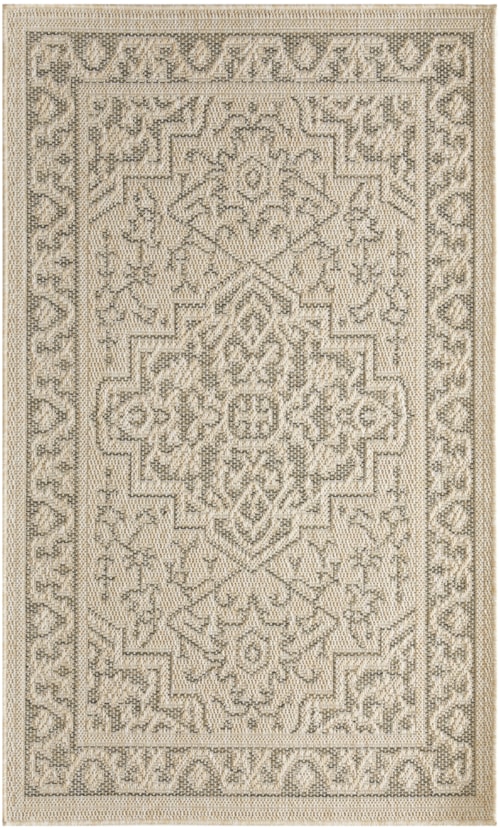 2' X 3' Taupe Olive Rectangle Rug