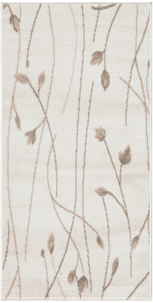 Grafix 2' X 4' Ivory Beige Modern Indoor Rug