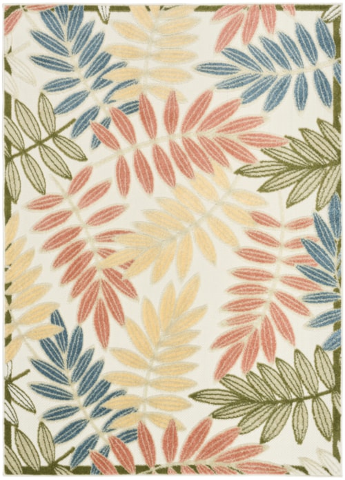 3'6" X 5'6" Ivory Rose Rectangle Rug