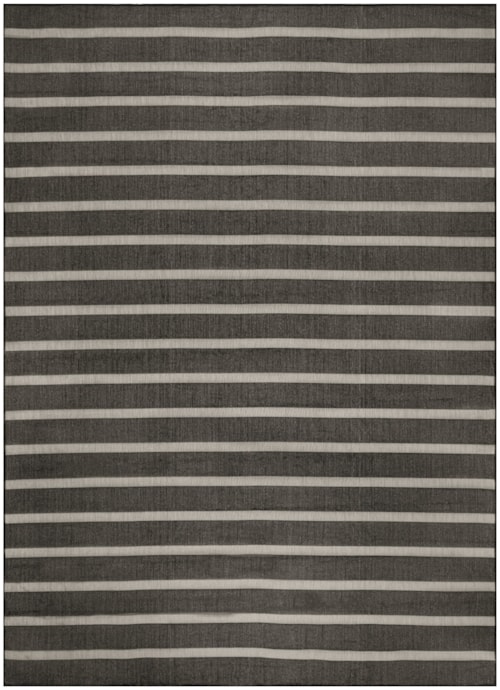 8' x 10' Black Ivory Rectangle Rug