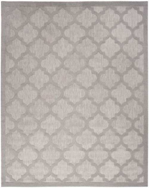 9' X 12' Silver Grey Rectangle Rug
