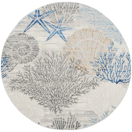 5'3" Round  Rug