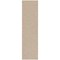 Washable Solutions 2'2" X 8' Natural Modern Rug