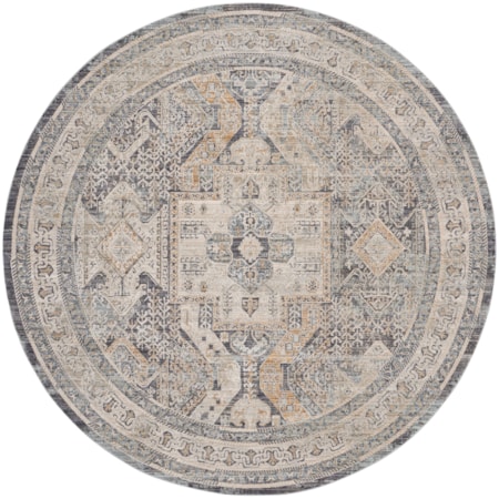 7'10" Round  Rug