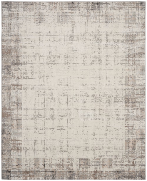 10' X 14' Ivory Grey Rectangle Rug