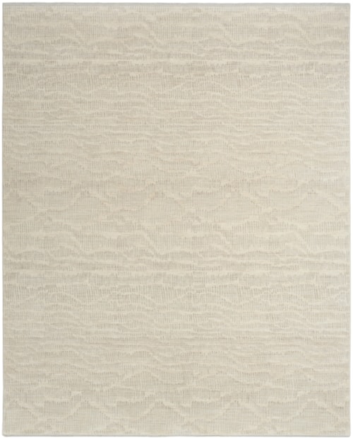 7'10" X 9'10" Ivory Silver Rectangle Rug