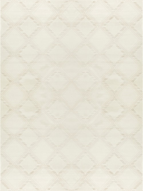 9' X 12' Ivory Rectangle Rug