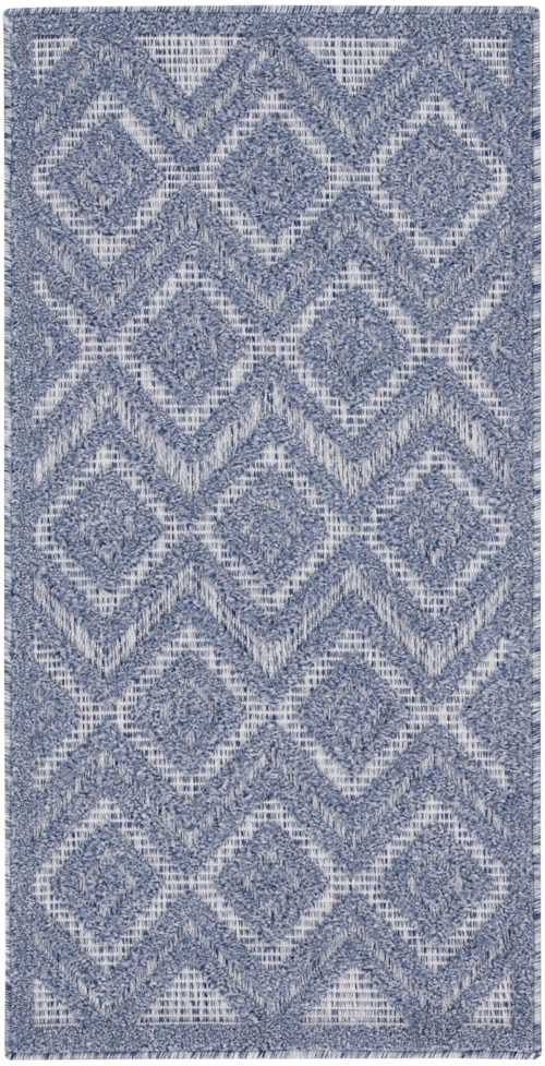 2' x 4' Denim Blue Runner Rug