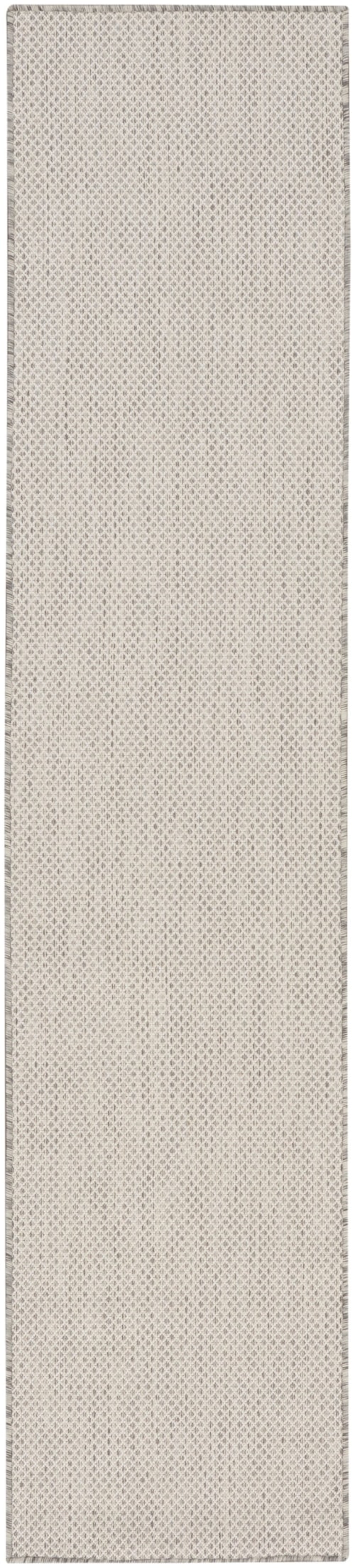 2'2" x 10' Ivory/Silver Runner Rug
