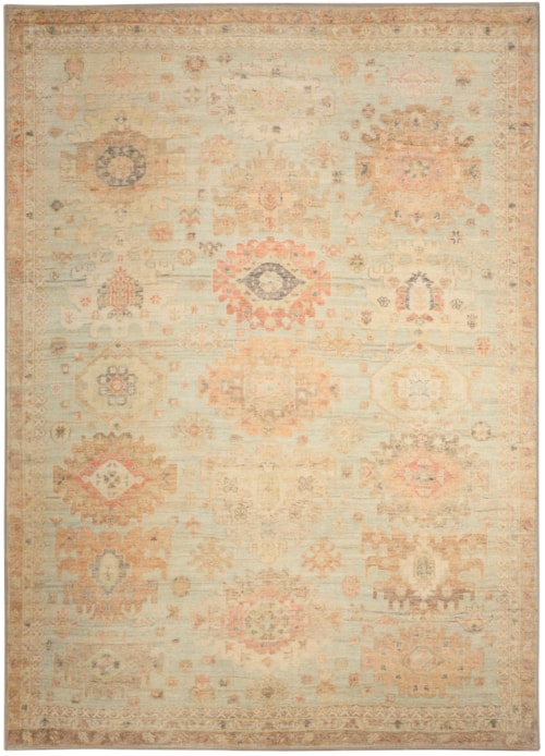 5'3" X 7'3" Sage Multicolor Rectangle Rug