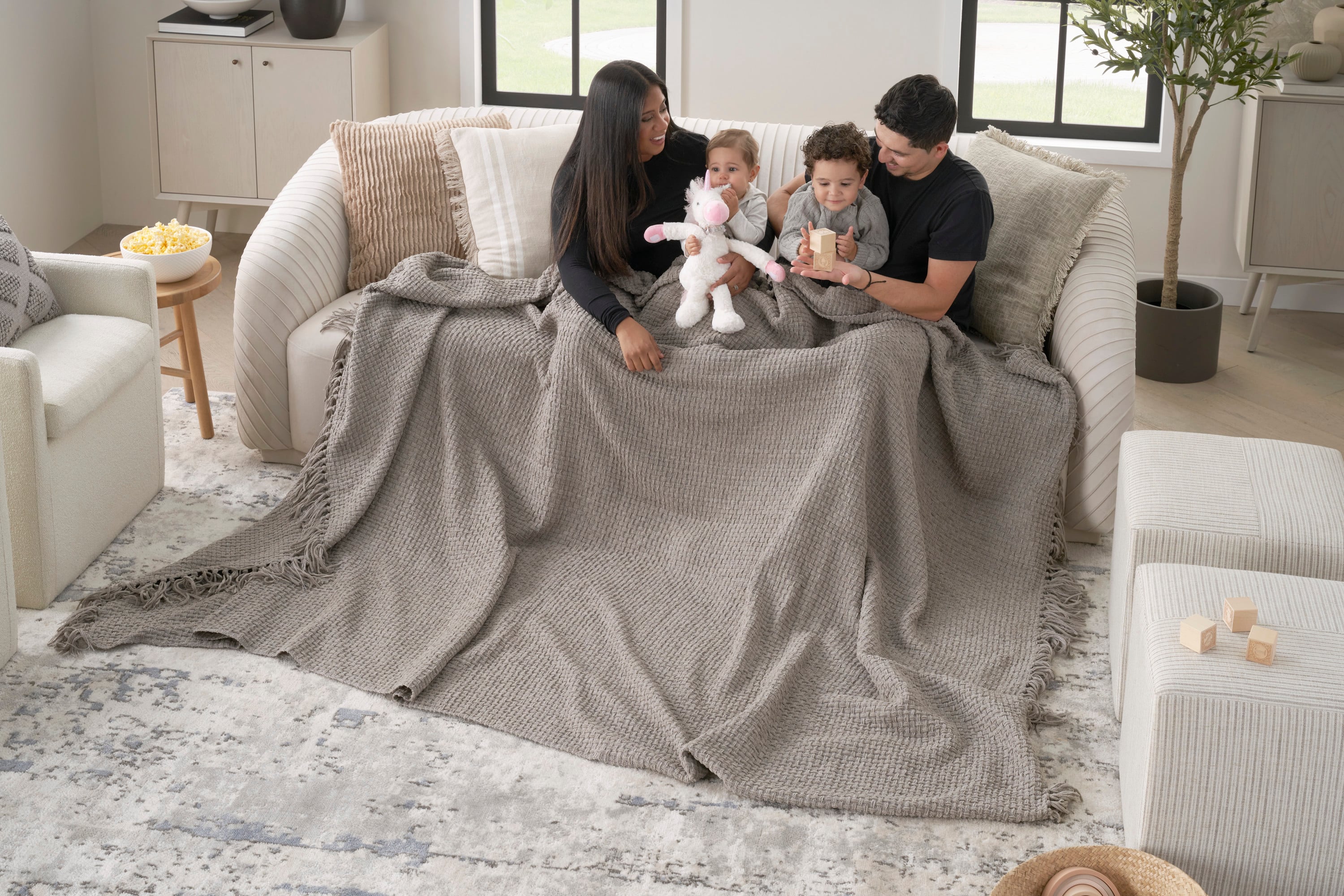 Nourison Lifestyle 70" x 103" Throw blankets