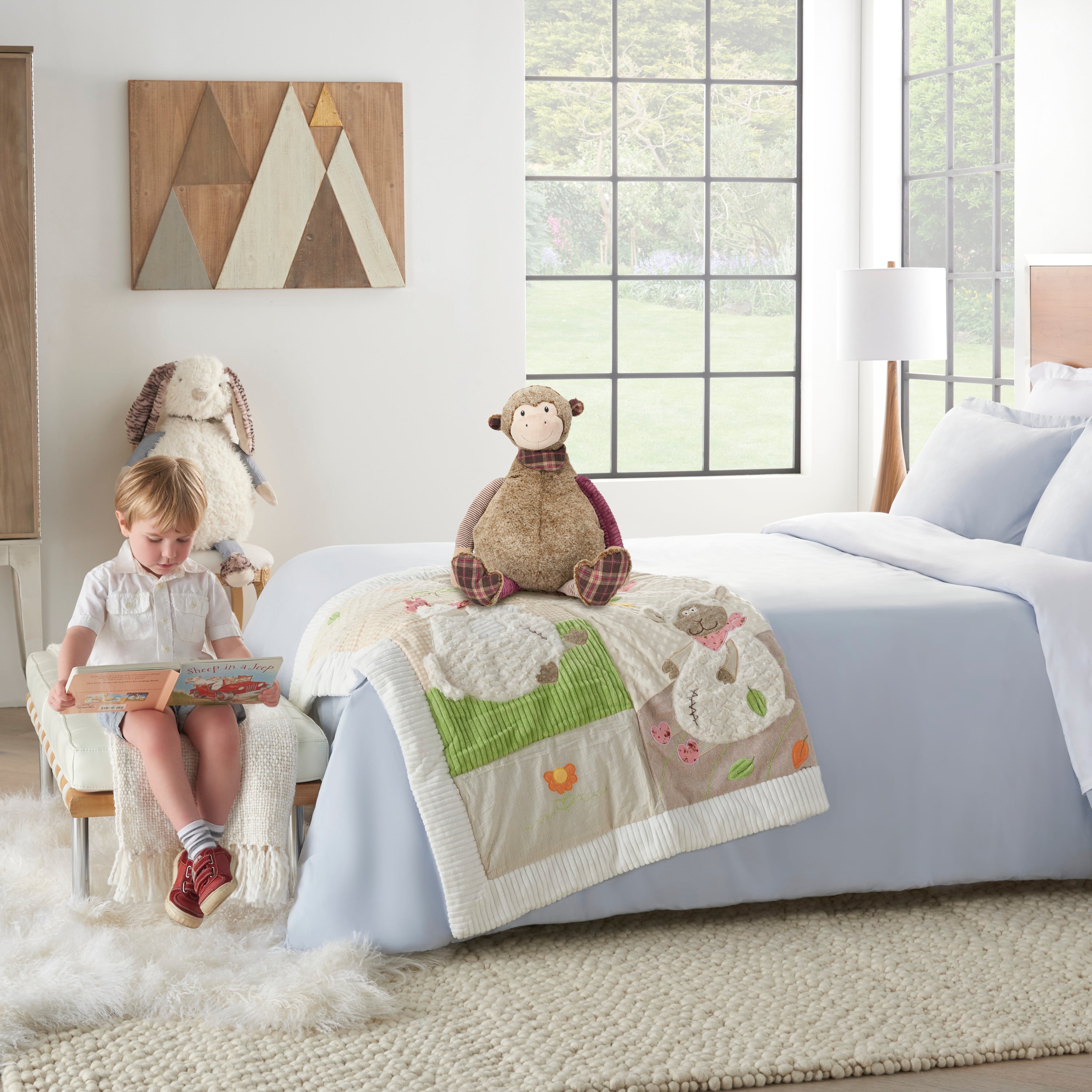 Nourison Plush Lines 23" x 24" Plush Animal