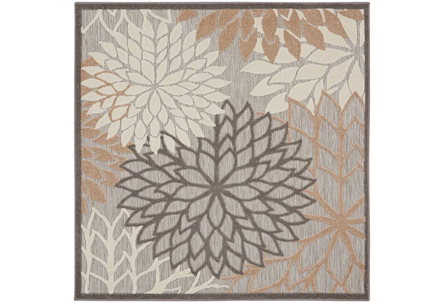 Aloha 5'3" Square  Rug by Nourison at Home Collections Furniture