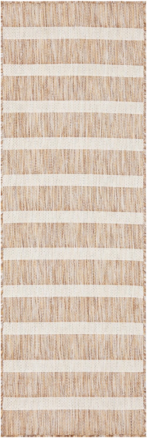 2' X 6' Beige Ivory Runner Rug