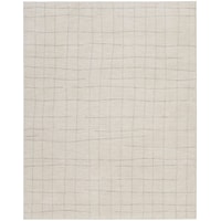 9' x 12' Ivory Grey Rectangle Rug