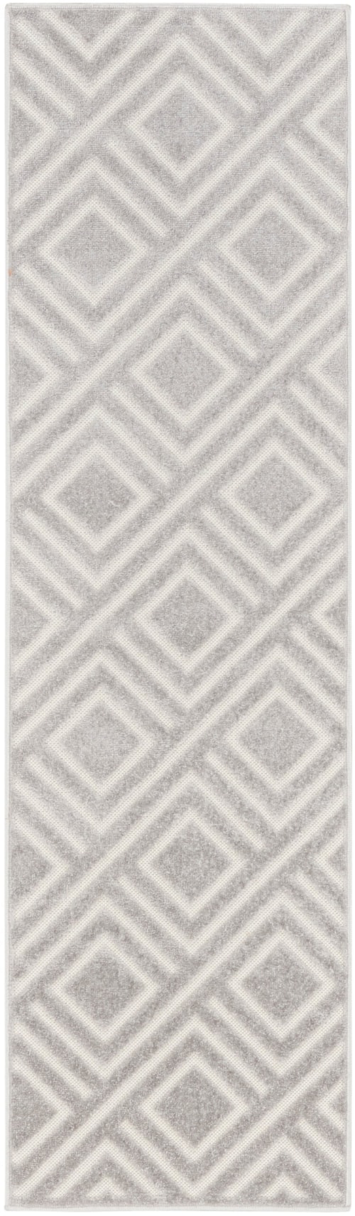 2' X 6' Light Grey Runner Rug