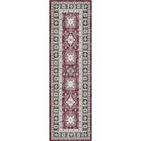 2'3" x 7'6" Red Runner Rug