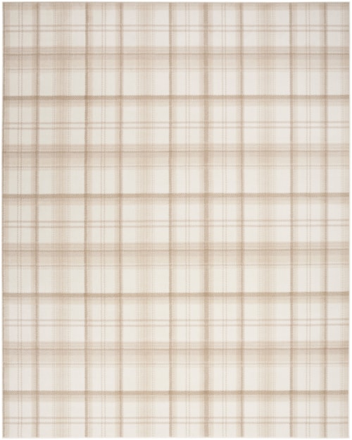 7'10" x 9'10" Ivory Beige Rectangle Rug