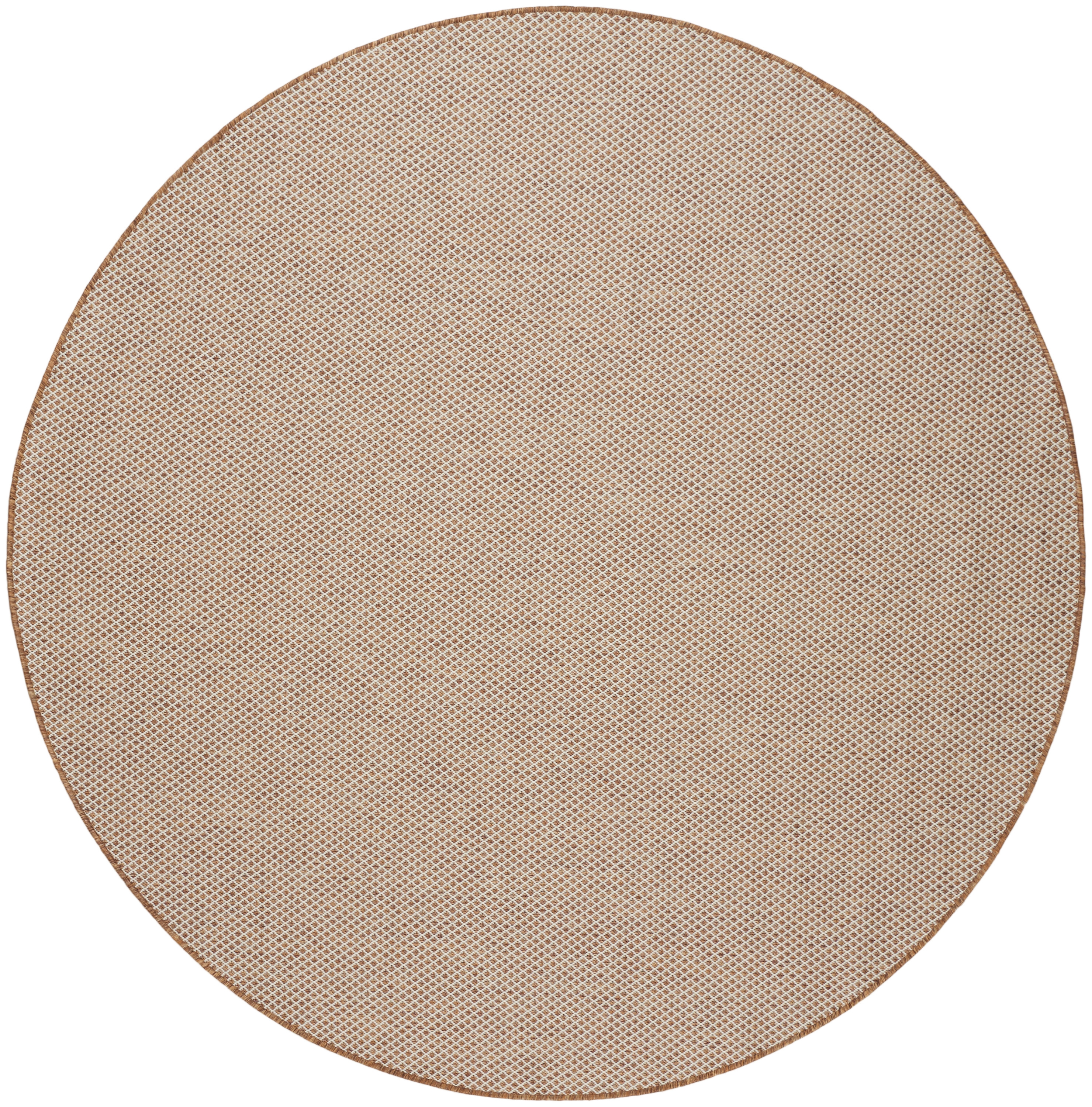 8' Round Jute Ivory Round Rug