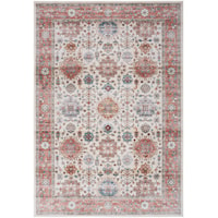 5' x 7' Beige/Multi Rectangle Rug