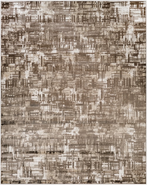7'10" X 9'10" Brown Rectangle Rug