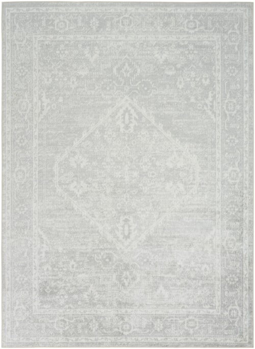 5'3" X 7' Light Grey Rectangle Rug