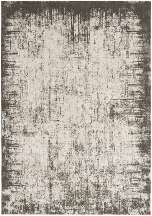 3'11" x 5'11" Grey/Ivory Rectangle Rug
