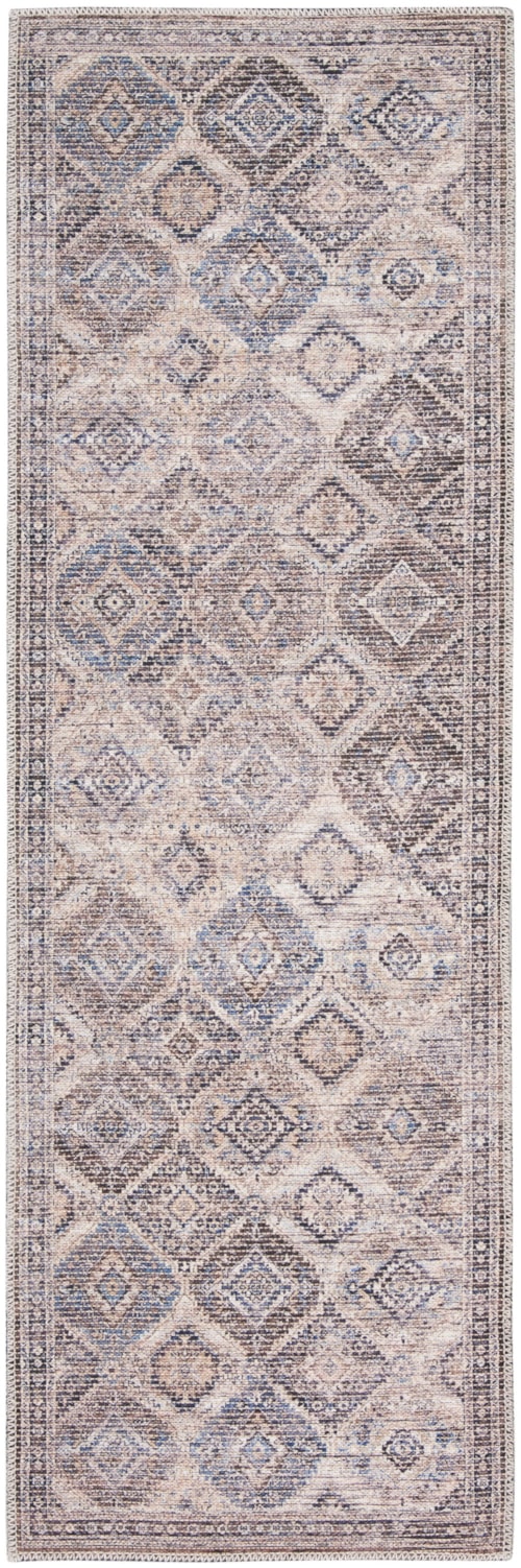 2'2" X 10' Ivory/Latte Runner Rug