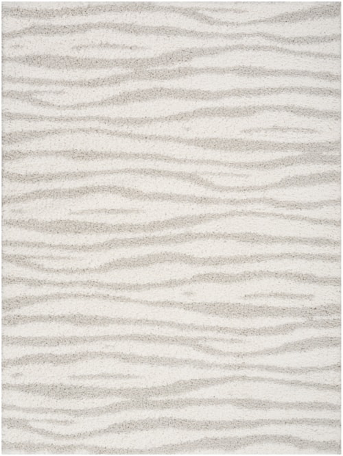 7'10" X 9'10" Ivory Grey Rectangle Rug