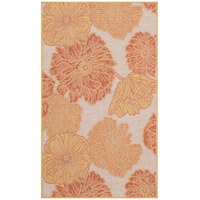 3' X 5' Coral Rectangle Rug