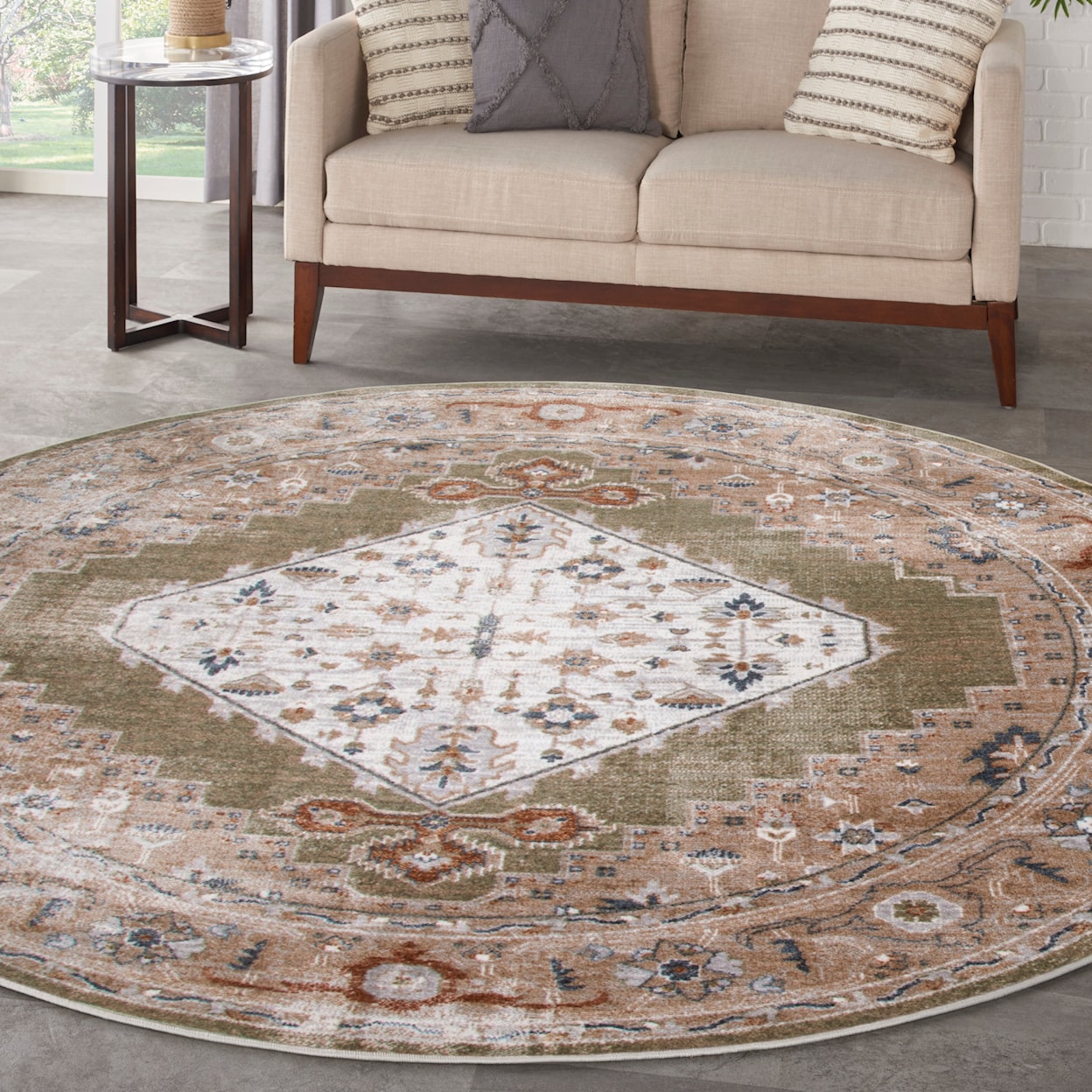 Nourison Astra Machine Washable 5'3"  Rug